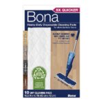Bona 16.5 in. Heavy-Duty Disposable Spray Mop Refill Cleaning Pads Unscented, 10-Count AX0003640