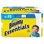 Bounty Essentials Select-A-Size White 2 Ply Paper Towel Roll (78-Sheets per Roll, 12 Rolls per Pack) PGC75720