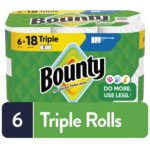 Bounty White, Select-A-Size Paper Towel Roll (6 Triple Rolls) 003077216020
