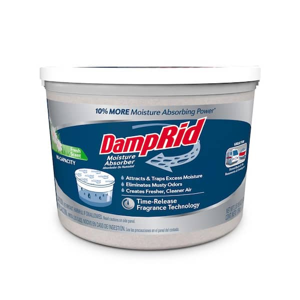 DampRid 2 lb. 15.5 oz. Hi-Capacity Moisture Absorber Bucket, Fresh Scent FG50FSSB