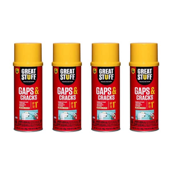 GREAT STUFF 12 oz. Gaps and Cracks Insulating Spray Foam Sealant (4 Pack) 227112