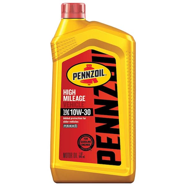 High Mileage SAE 10W-30 Synthetic Blend Motor Oil 1 Qt.
