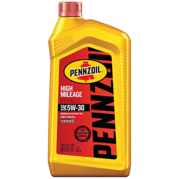 High Mileage SAE 5W-30 Synthetic Blend Motor Oil 1 Qt.
