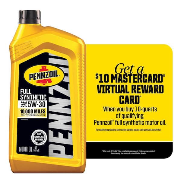Pennzoil 1 qt. Full Synthetic Motor Oil SAE 5W-30 550058600