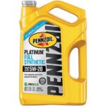 Pennzoil 5 qt. Pennzoil Platinum SAE 5W-20 Full Synthetic Motor Oil (Case of 3) 550046122