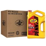 Pennzoil High Mileage SAE 10W-30 Synthetic Blend Motor Oil 5 Qt. 550045205