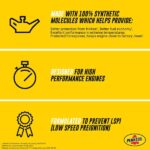 Pennzoil High Mileage SAE 10W-30 Synthetic Blend Motor Oil 5 Qt. 550045205