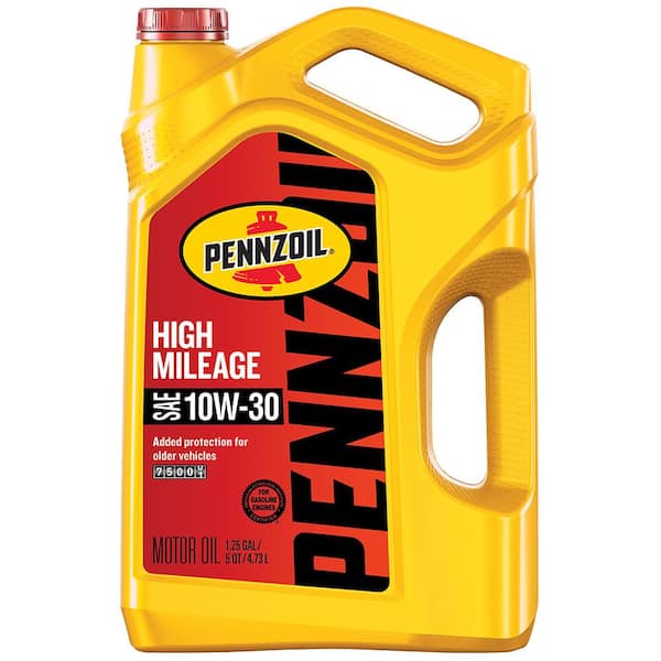 Pennzoil High Mileage SAE 10W-30 Synthetic Blend Motor Oil 5 Qt. 550045205