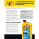 Pennzoil Platinum LV Multi-Vehicle Automatic Transmission Fluid 1 Qt. 550041916