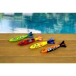 Poolmaster Torpedo Gliders Diving Toy Swimming Pool Game for Underwater Play (4-Pack) 72741
