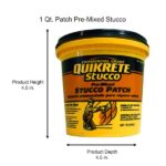 Quikrete 1 Qt. Pre-Mixed Stucco Patch for Exterior And Interior Repairs 865032
