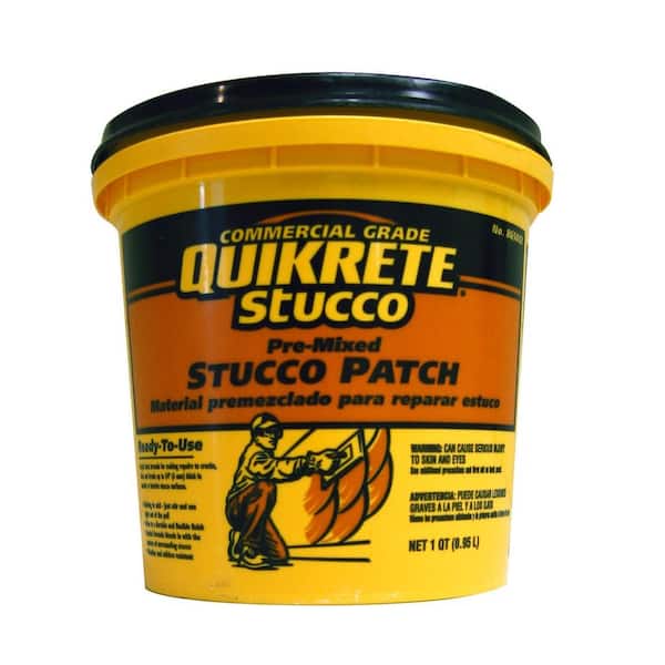 Quikrete 1 Qt. Pre-Mixed Stucco Patch for Exterior And Interior Repairs 865032