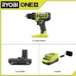 RYOBI ONE+ 18V Cordless 1/2 in. Drill/Driver Kit with (1) 1.5 Ah Battery and Charger PCL206K1