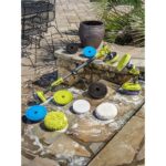 RYOBI ONE+ 18V Lithium-Ion Kit with 2.0 Ah and 4.0 Ah Batteries, Charger with FREE ONE+ 18V Cordless Power Scrubber PSK106SB-P4510