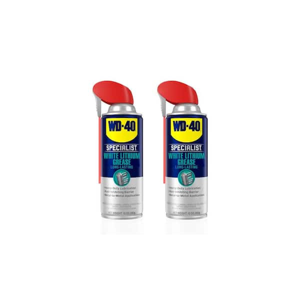 WD-40 SPECIALIST 10 oz. White Lithium Grease (2-Pack) 611833
