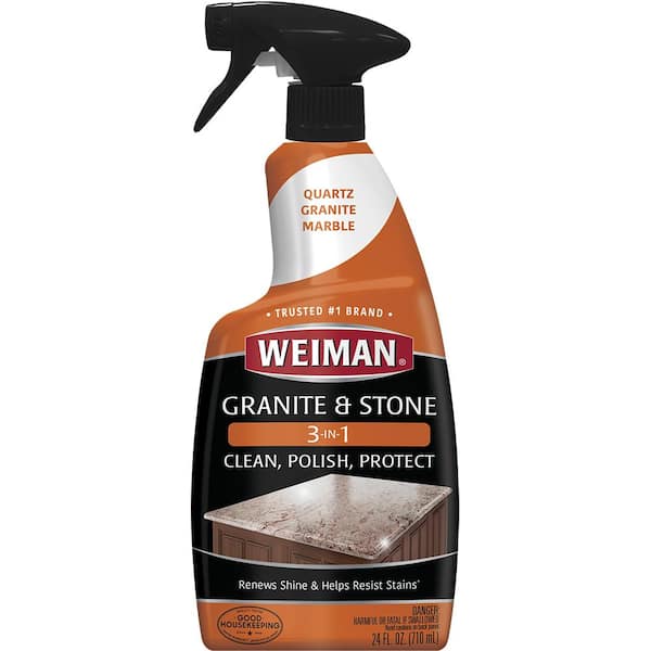 Weiman 24 oz. Granite and Stone 3-in-1 Clean Shine and Protect Countertop Polish 114
