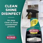 Weiman 24 oz. Granite and Stone Disinfectant Countertop Cleaner and Polish Spray (3-Pack) 109A COMBO1