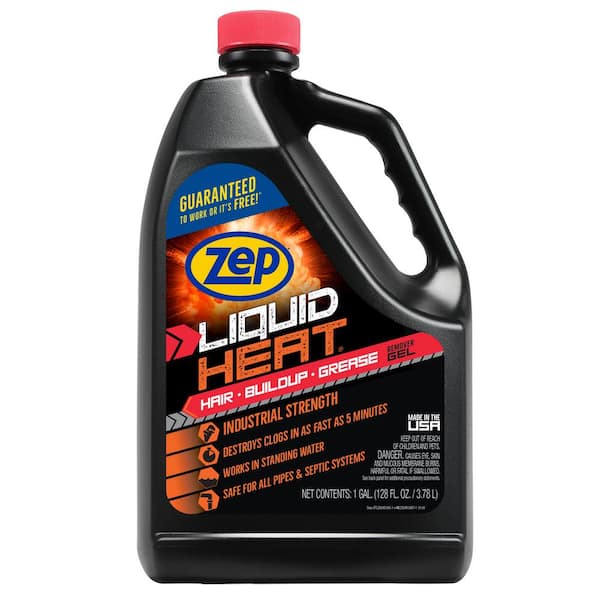 ZEP 1 Gal. Liquid Heat Gel Industrial Drain Opener ZULHG128